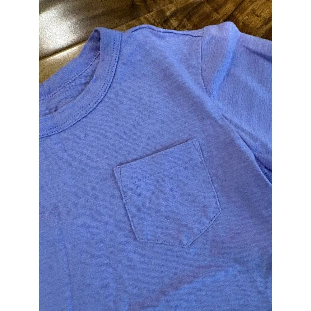 Primary Long Sleeve Slub Pocket Tees, Guava & Iris, Size 3T